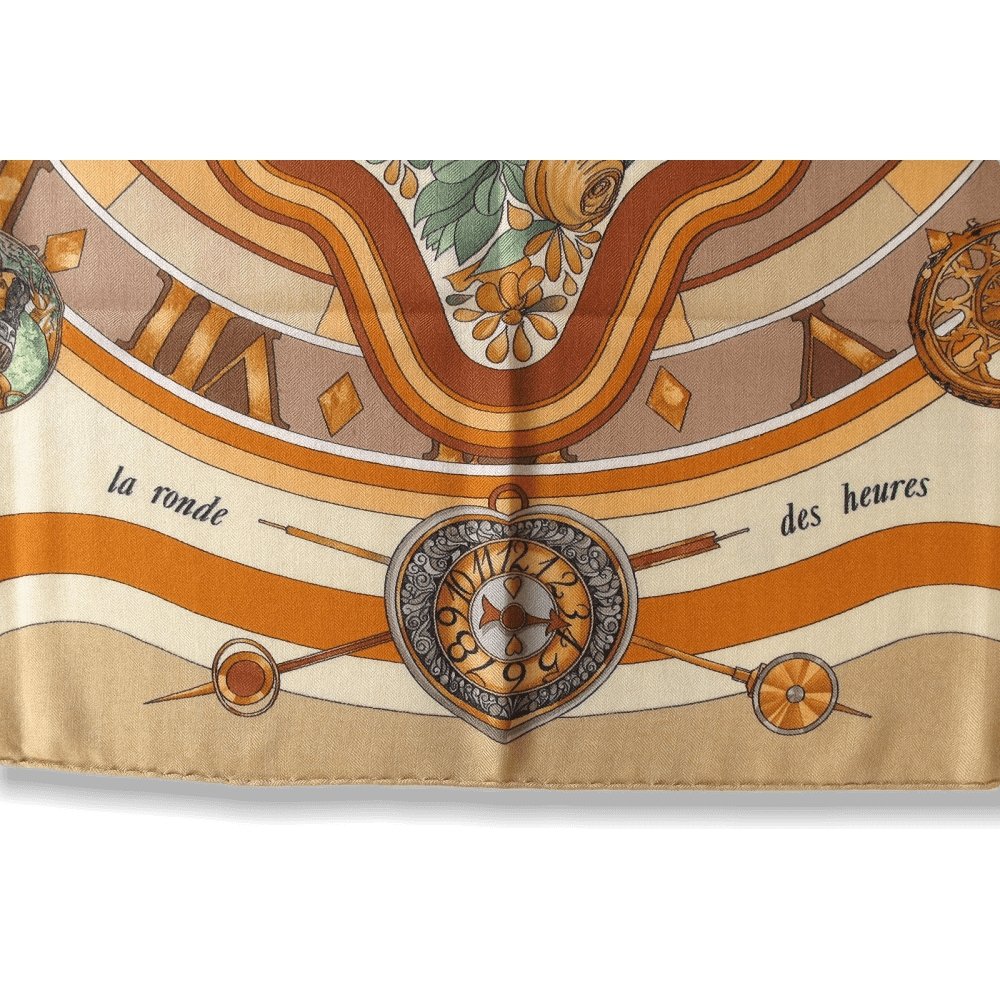  Hermes La Ronde des Heures Loic Dubligeon Cashmere 90
