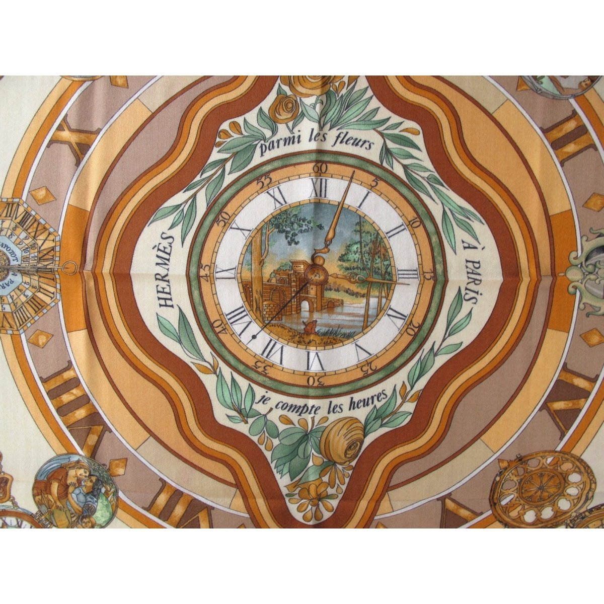  Hermes La Ronde des Heures Loic Dubligeon Cashmere 90