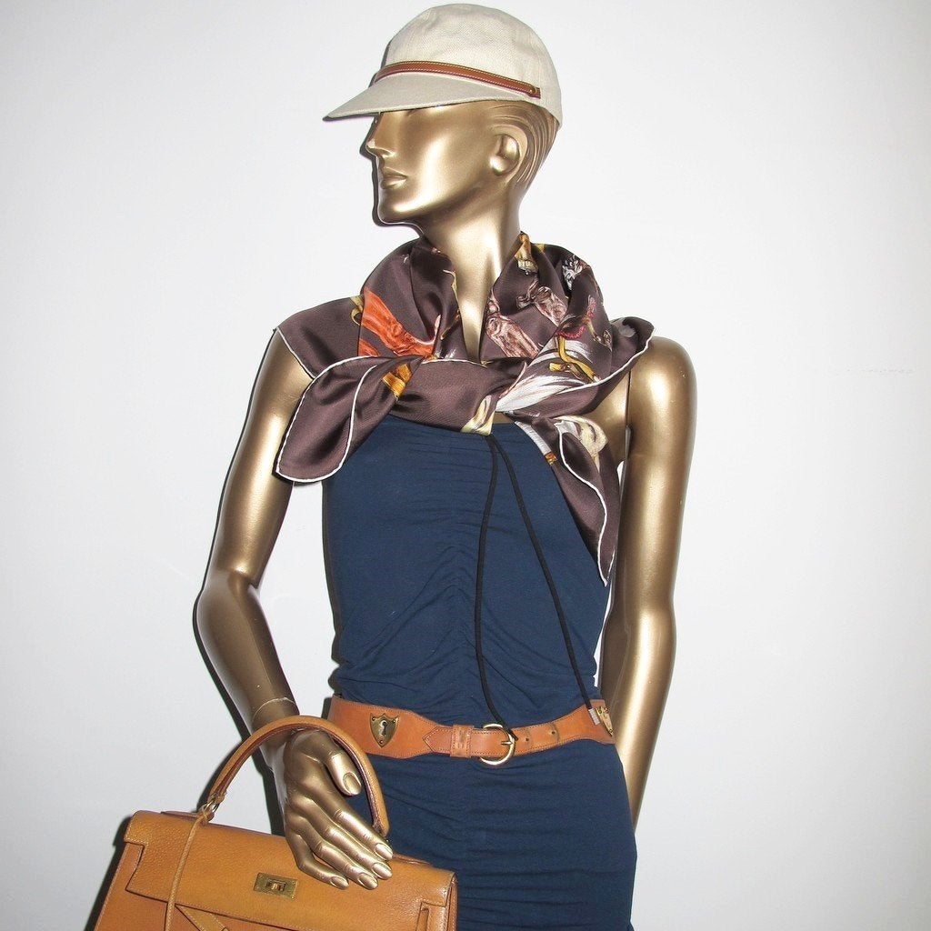 Hermes  A Propos des Bottes twill  scarf 