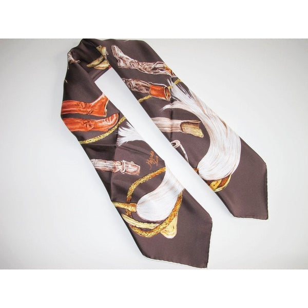 Hermes  A Propos des Bottes twill  scarf 