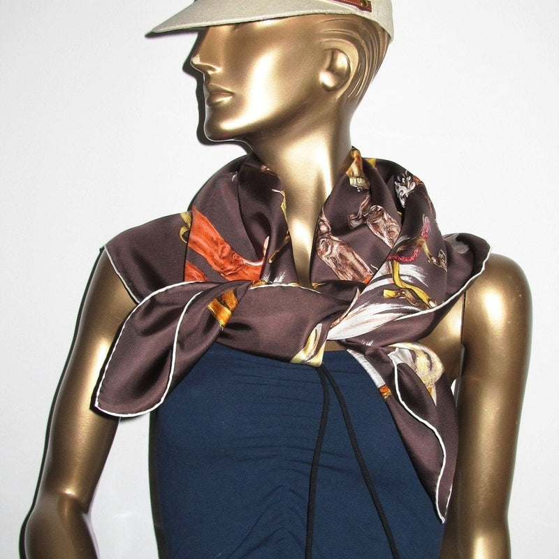 Hermes  A Propos des Bottes twill  scarf 
