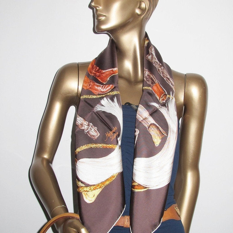 Hermes  A Propos des Bottes twill  scarf 