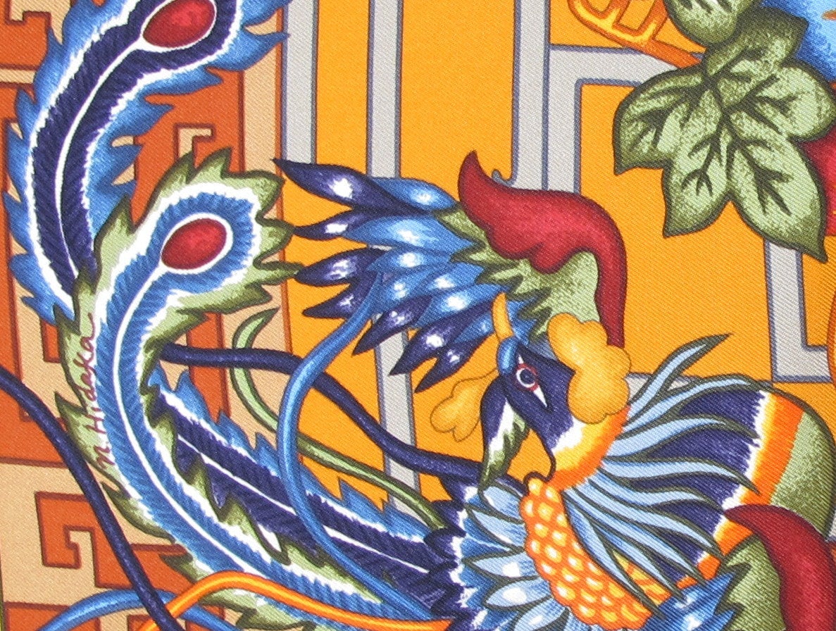 Hermes Turandot by N. Hidaka Blanc Matte Overlay Twill 90