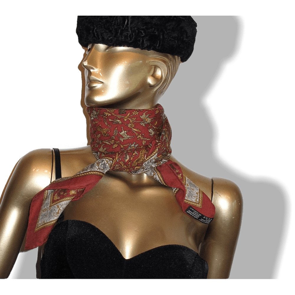 Hermes Chasse en Inde by Michel Duchene Cashmere 90