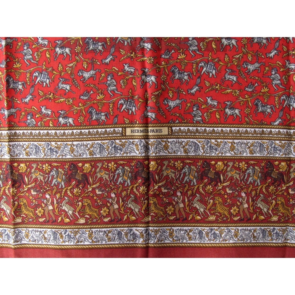 Hermes Chasse en Inde by Michel Duchene Cashmere 90