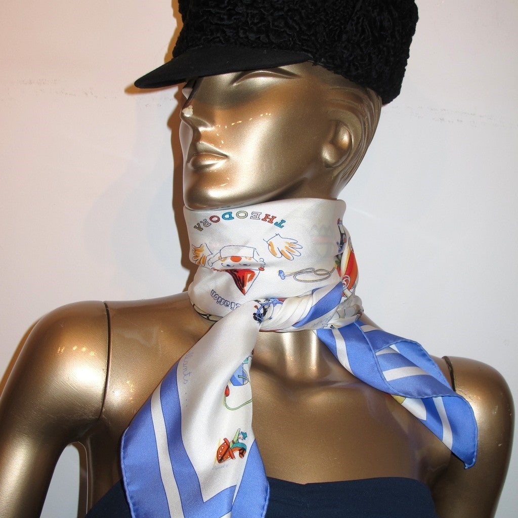 Hermes 2002 Spec. Issue Theodora - Raconte-moi le Cheval Twill 90