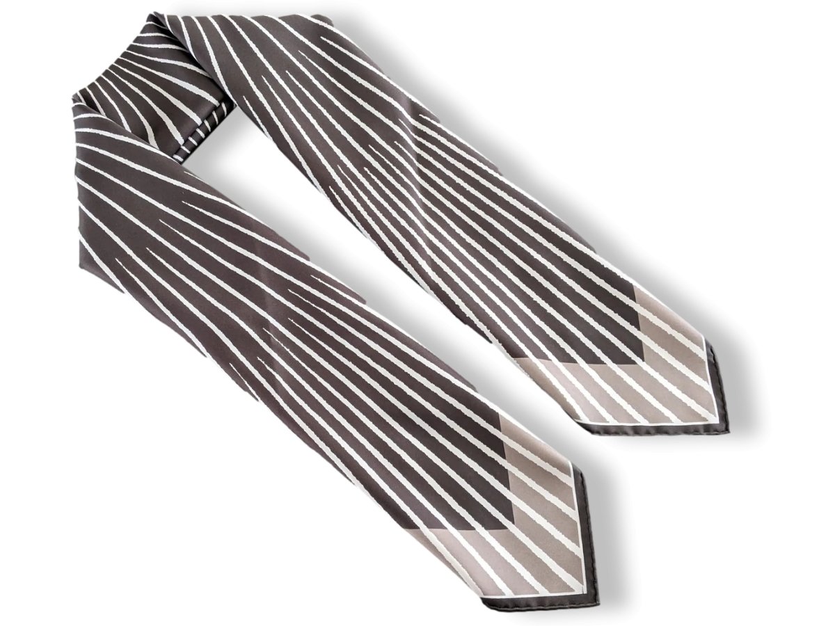 Hermes 2003 Anthracite/Etoupe "Soleil" by Fred Rawyler Twill 90, New!