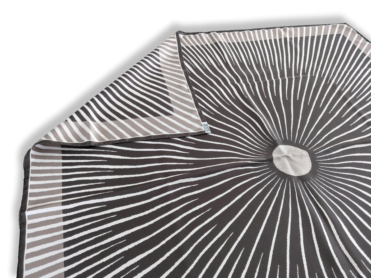 Hermes 2003 Anthracite/Etoupe "Soleil" by Fred Rawyler Twill 90, New!