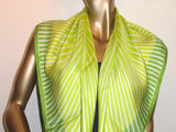 Hermes 2003 Green yellow Soleil de Soie Twill 90