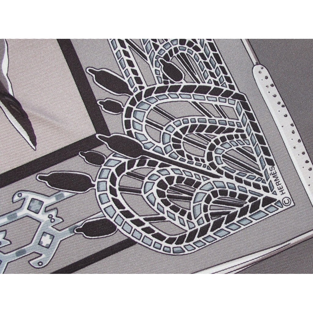 Hermes 2003 Birds Etoupe Libres Comme L'air Twill 90 New! - poupishop