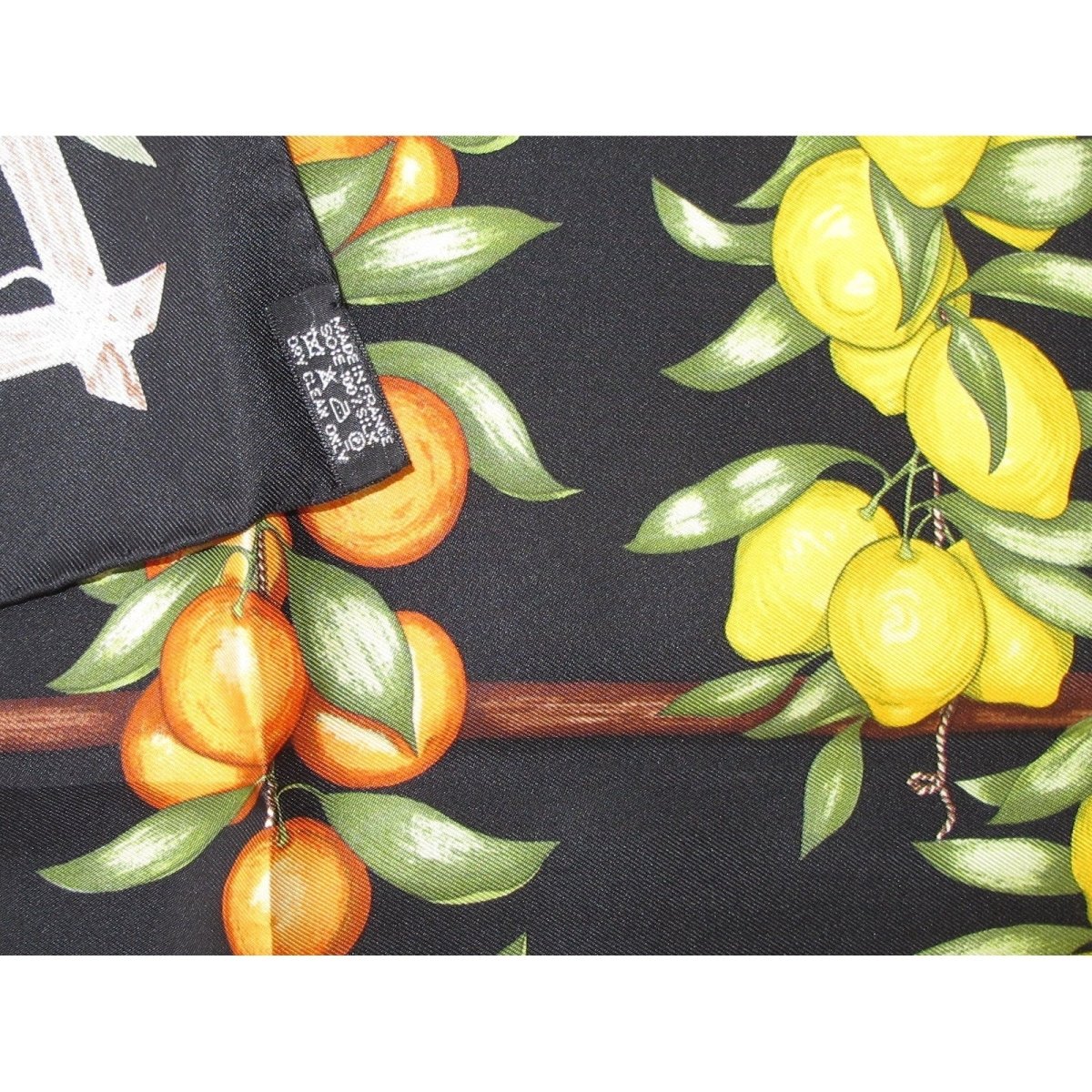 Hermes Oranges et Citrons by Mme La Torre Scarf Gavroche 45cm