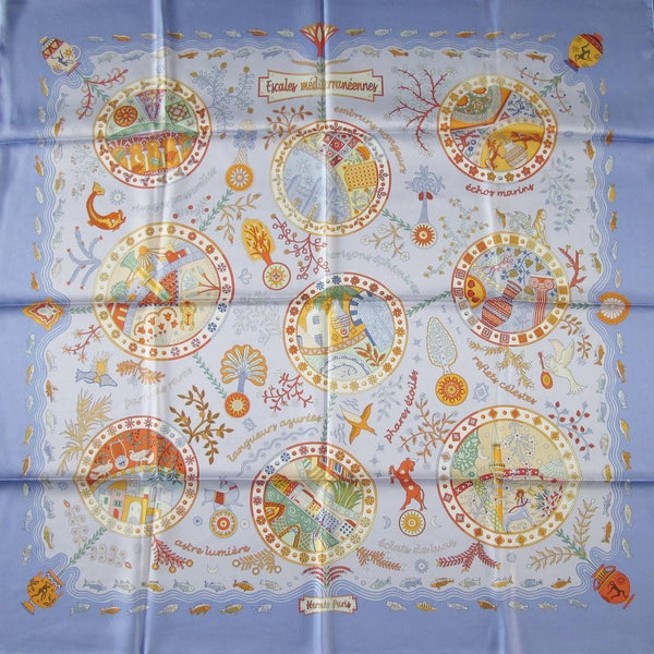 Hermes Escales Mediterraneennes scarf