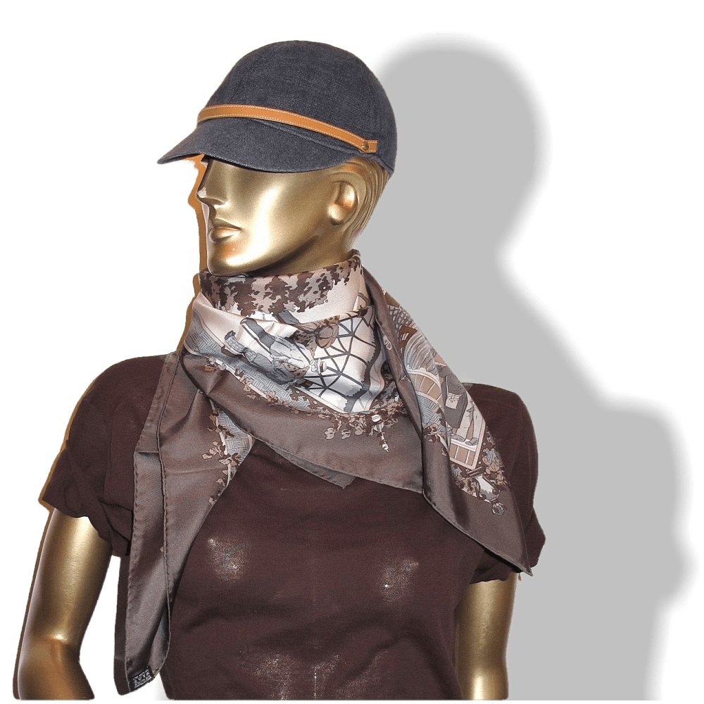 Hermes Un Sciecle de Courses à Deauville Silk Twill 90