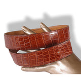 Hermes 2003 Fauve Crocodile Belt Strap sz75