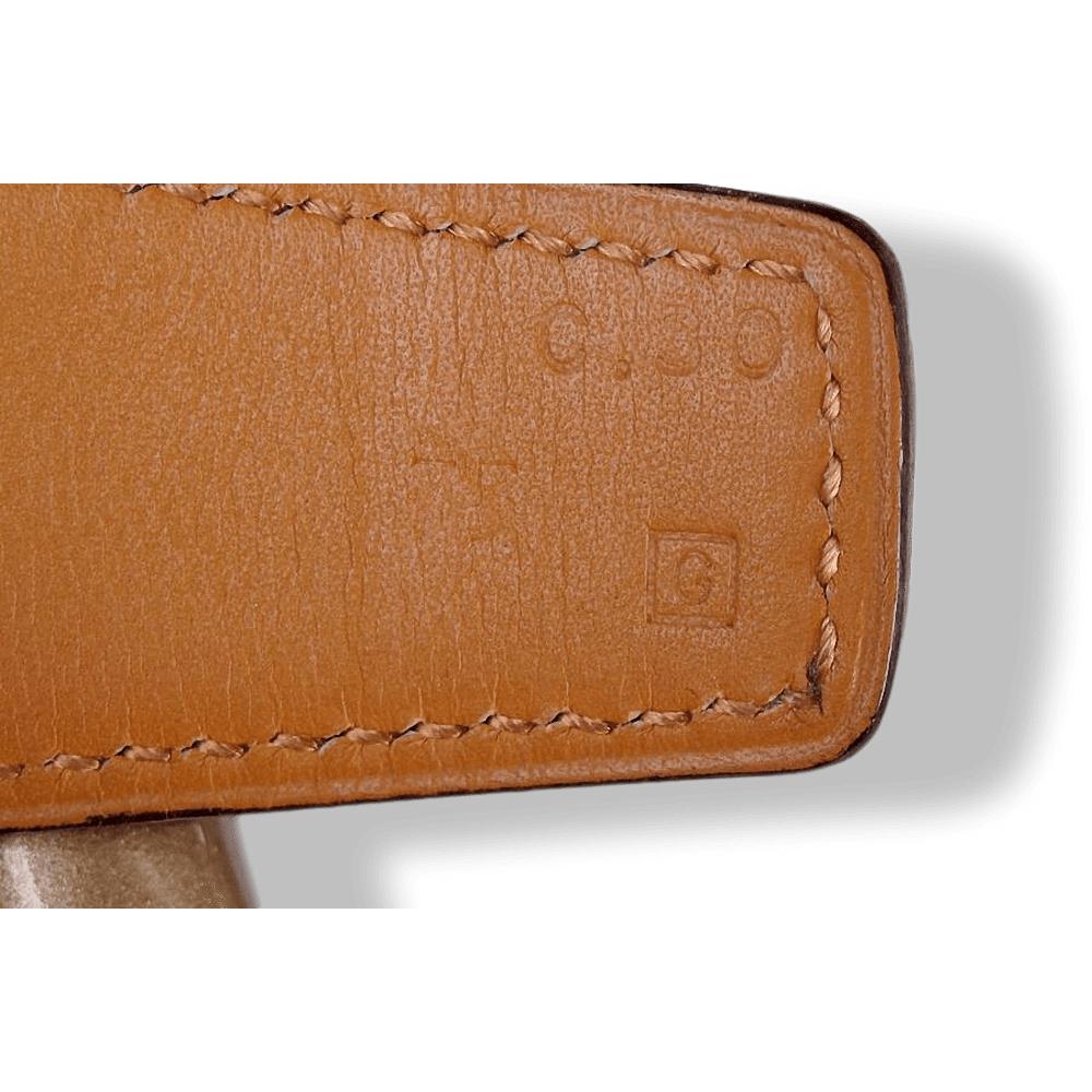 Hermes 2003 Fauve Crocodile Belt Strap sz75