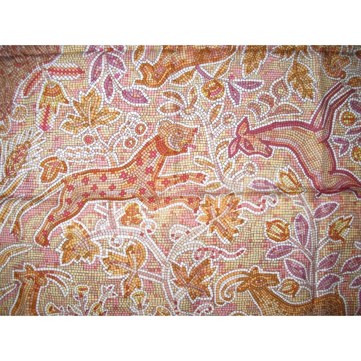Hermes 2003 Light Orange Mosaics Pavement Twill 90