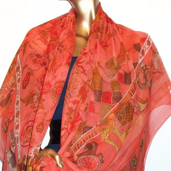 Hermes 2003 Pink Fantaisies Indiennes Mousseline 140