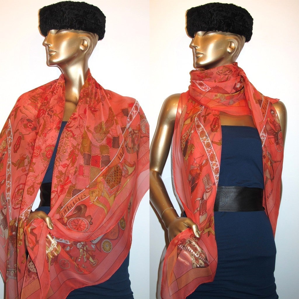 Hermes 2003 Pink Fantaisies Indiennes Mousseline 140