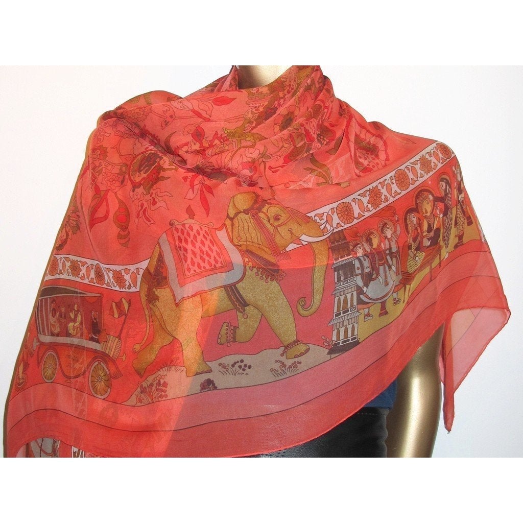 Hermes 2003 Pink Fantaisies Indiennes Mousseline 140