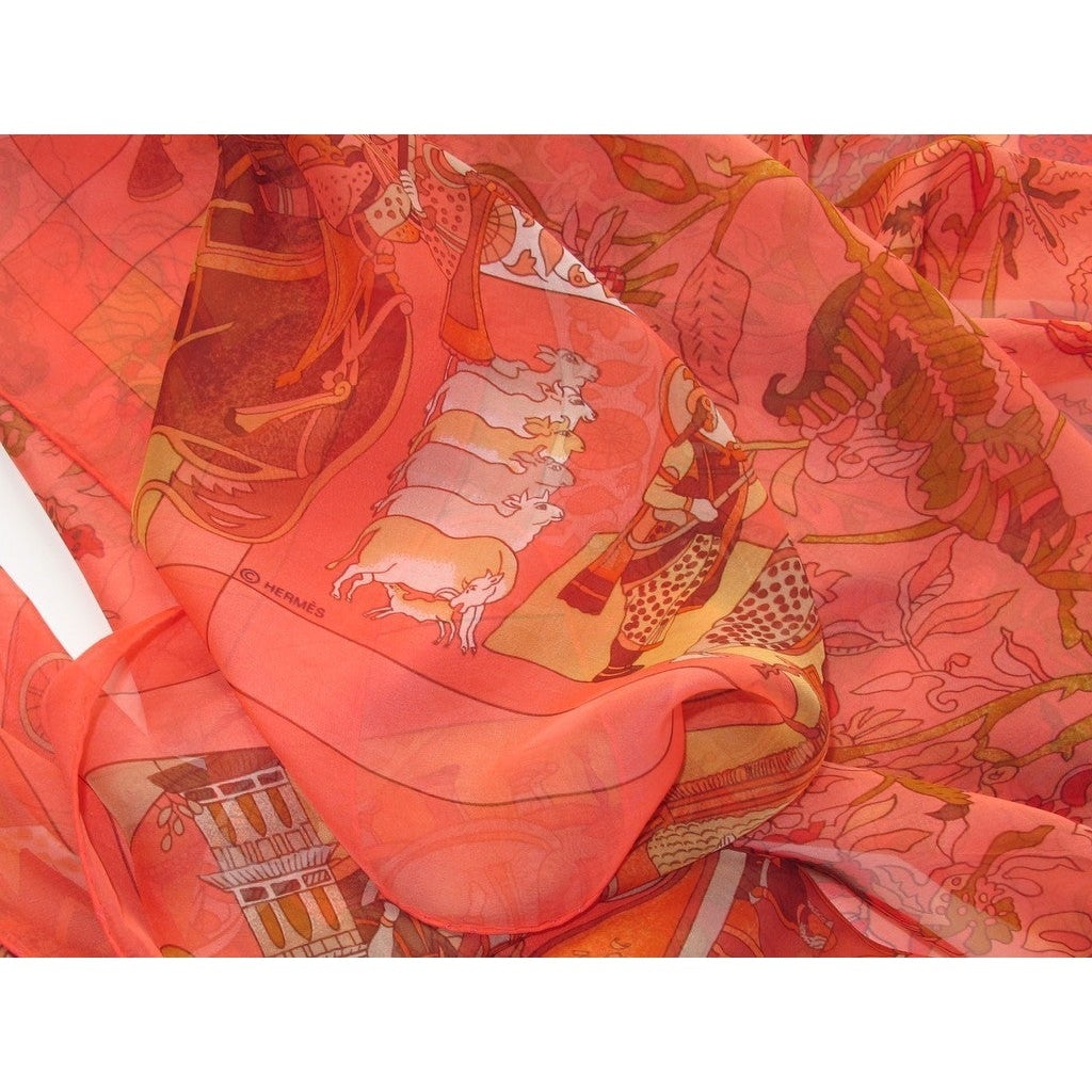 Hermes 2003 Pink Fantaisies Indiennes Mousseline 140 - poupishop