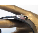 Hermes 2003 Unisex Black/Silver Buckle H Touareg Bracelet, Box! - poupishop