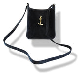 Hermes 2004 Black Calfskin Doblis VESPA Shoulder Pochette Bag TPM, Lovely!
