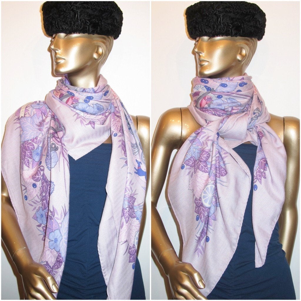 Hermes De la Citrouille a la Caleche Shawl Rare!