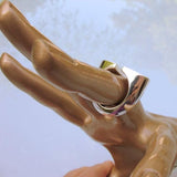 Hermes 2004 Shiny Sterling Silver 925 Chaine d'Ancre Initiale Ring TGM, New! - poupishop
