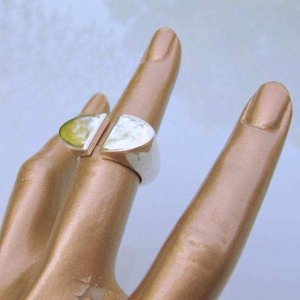Hermes 2004 Shiny Sterling Silver 925 Chaine d'Ancre Initiale Ring TGM, New! - poupishop