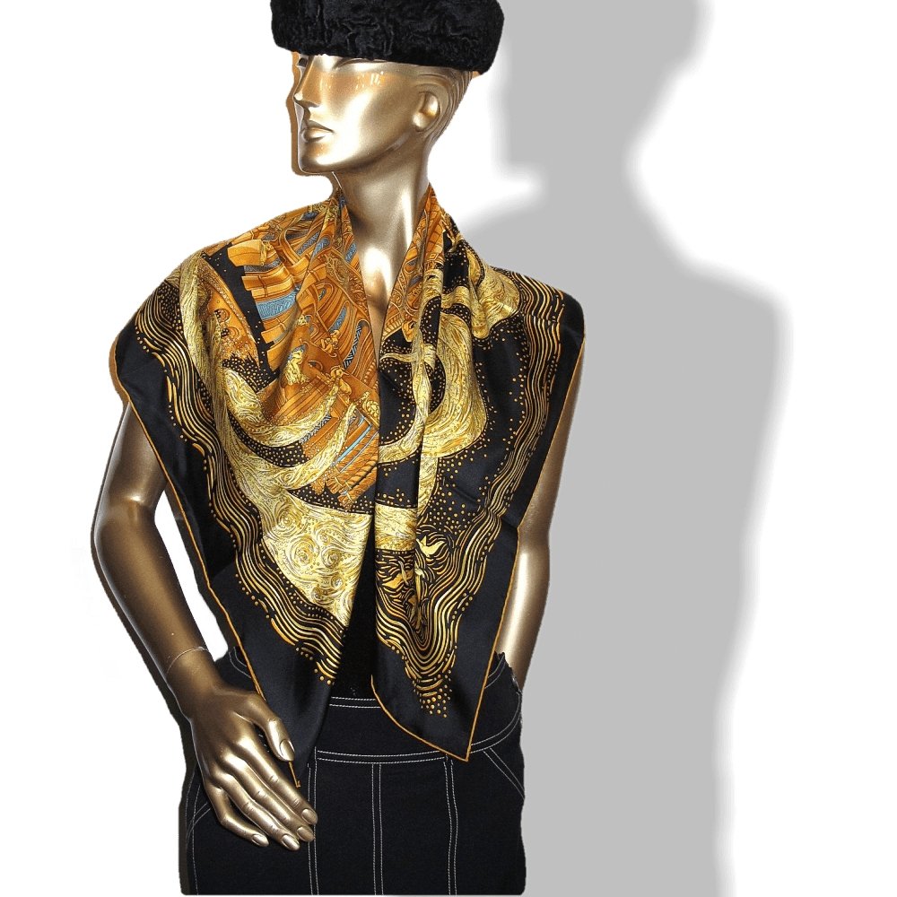 Hermes Rivieres de Babel by Annie Faivre Twill 90