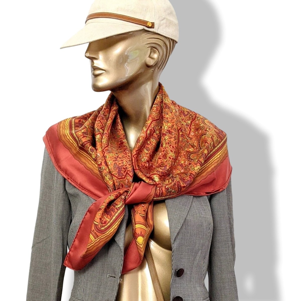 Hermes 2005 JARDINS D'ARMENIE by Karen Petrossian Twill 90, NIB!