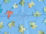 Hermes 2005 Special Issue Bordeaux "A walk in the Park" by Leigh P. Cooke Twill Silk Carre 90, RARE!
