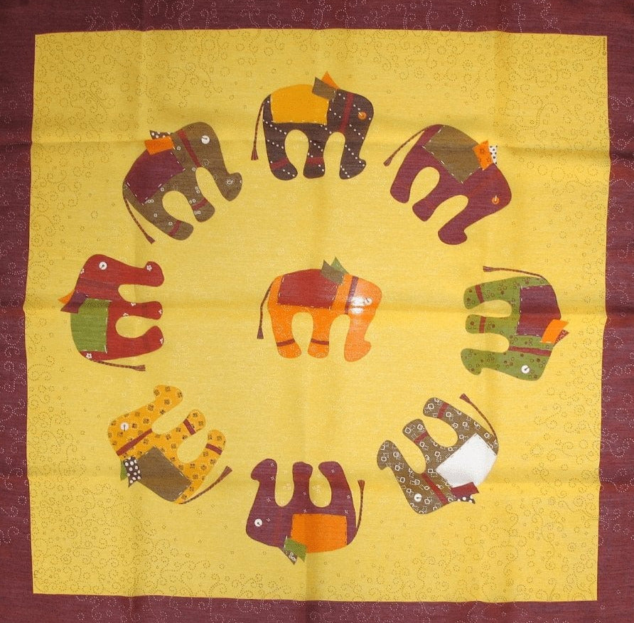 Hermes La Ronde des Elephants by Celine Huron 70 cm
