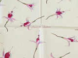 Hermes 2006 Anis/Fuchsia/Rose "Fleurs de Fuchsia" by Leigh P. Cooke Twill Silk Carre 90
