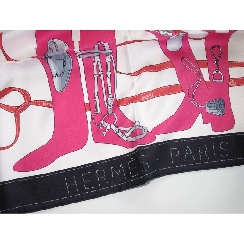 Hermes 2006 Black White Pink Monsieur & Madame New!