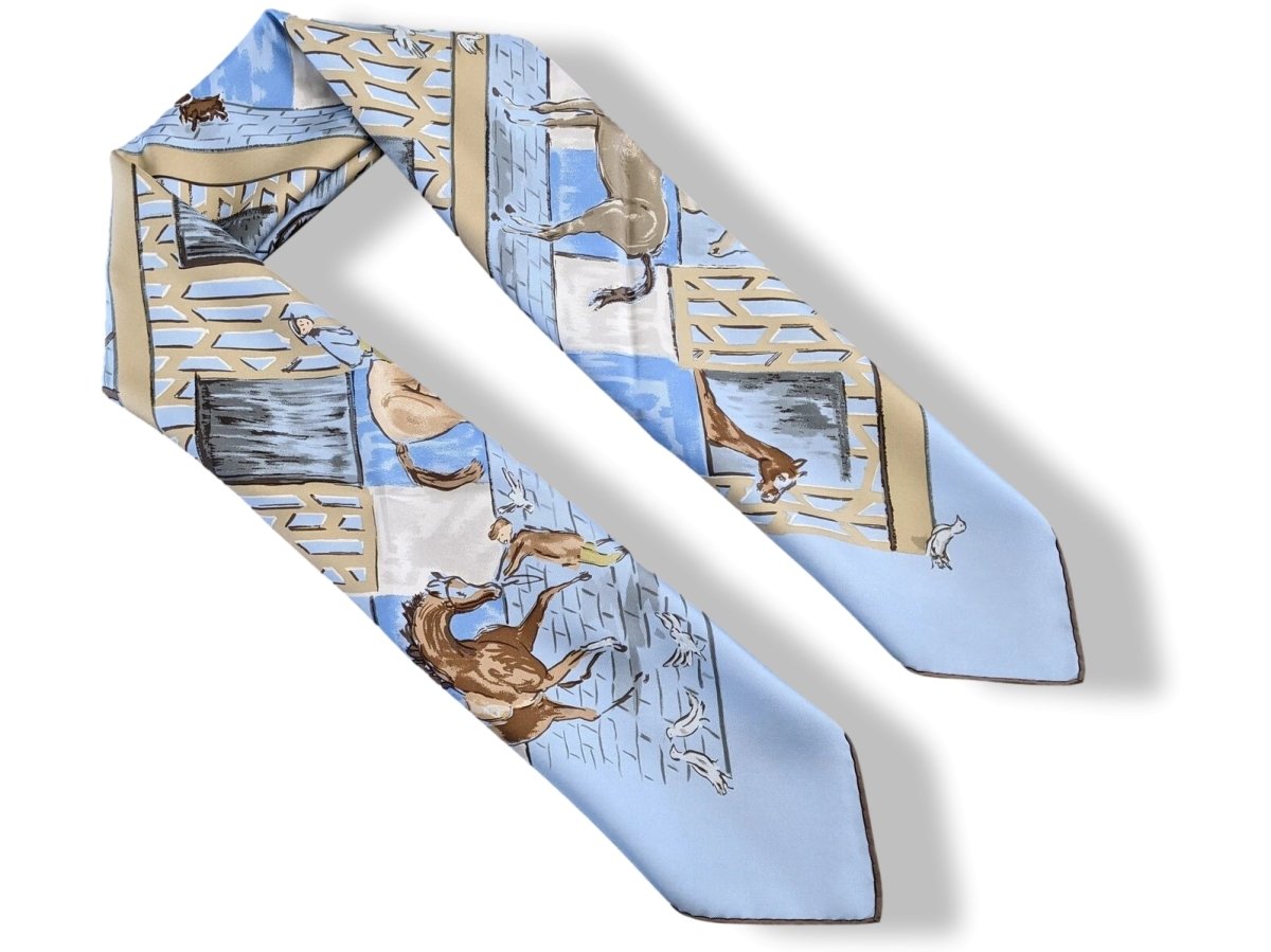 Hermes 2006 Bleu Clair/Blanc/Etoupe LES BOXES by Jean-Louis Clerc