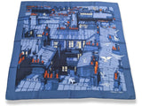 Hermes 2006 Bleu "Les Toits de Paris" by Dimitri Rybaltchenko Twill 90, Researched, Lovely carre!w!