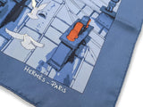 Hermes 2006 Bleu "Les Toits de Paris" by Dimitri Rybaltchenko Twill 90, Researched, Lovely carre!w!