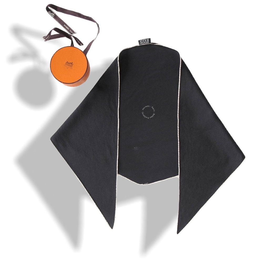 Hermes 2006 Limited Issue 500pc Ballet Preljocaj Black Jersey Silk Pointu, Rare in Box! - poupishop