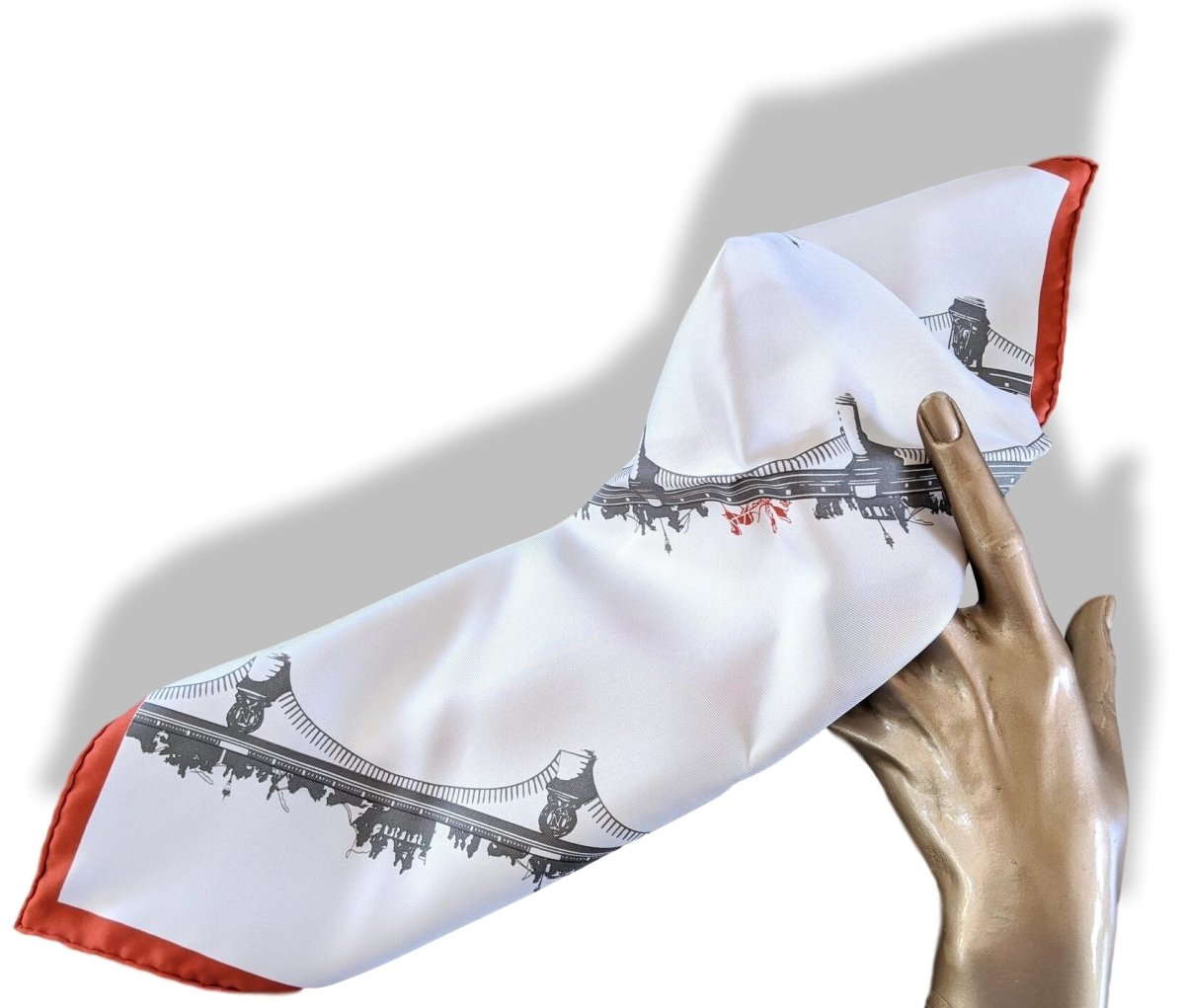 Hermes 2006 Special Issue Paris in the Air - L'air de Paris Pont de Paris Twill Gavroche 42cm, NIB! - poupishop