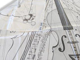 Hermes 2006 White/Grey MUSIQUE DES SPHERES Twill 90cm, Mint! - poupishop