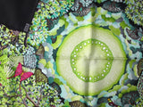 Hermes 2007 Black Au Coeur de la Vie by Aline Honore Twill 90cm Scarf, NIB! - poupishop