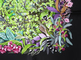 Hermes 2007 Black Au Coeur de la Vie by Aline Honore Twill 90cm Scarf, NIB! - poupishop