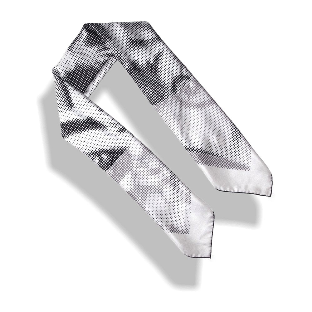Hermes 2007 B/W Josephine Danse Digitally created by Cyrille Diatkine Twill scarf, New! - poupishop