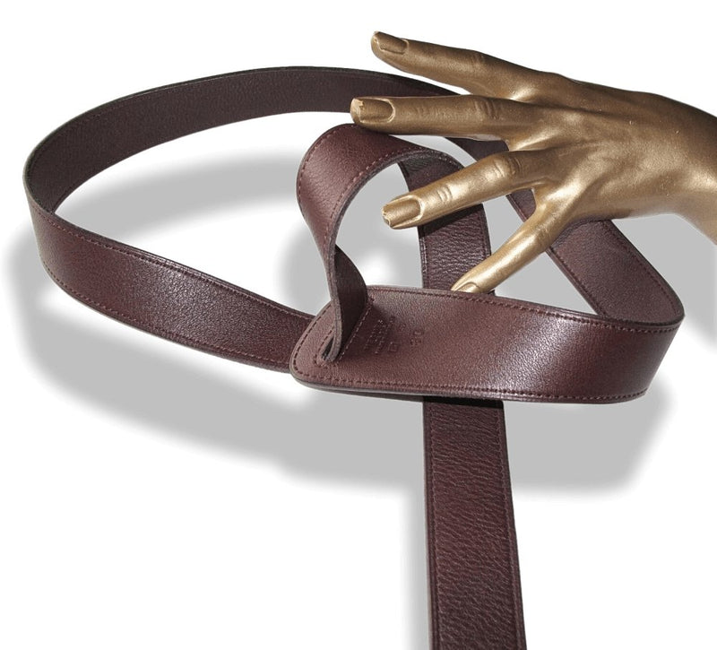 Hermes 2007 Chocolat Leather Xtra Supple Complete Belt to Tie Sz 80, Rare! - poupishop