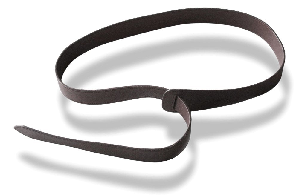 Hermes 2007 Chocolat Leather Xtra Supple Complete Belt to Tie Sz 80, Rare! - poupishop