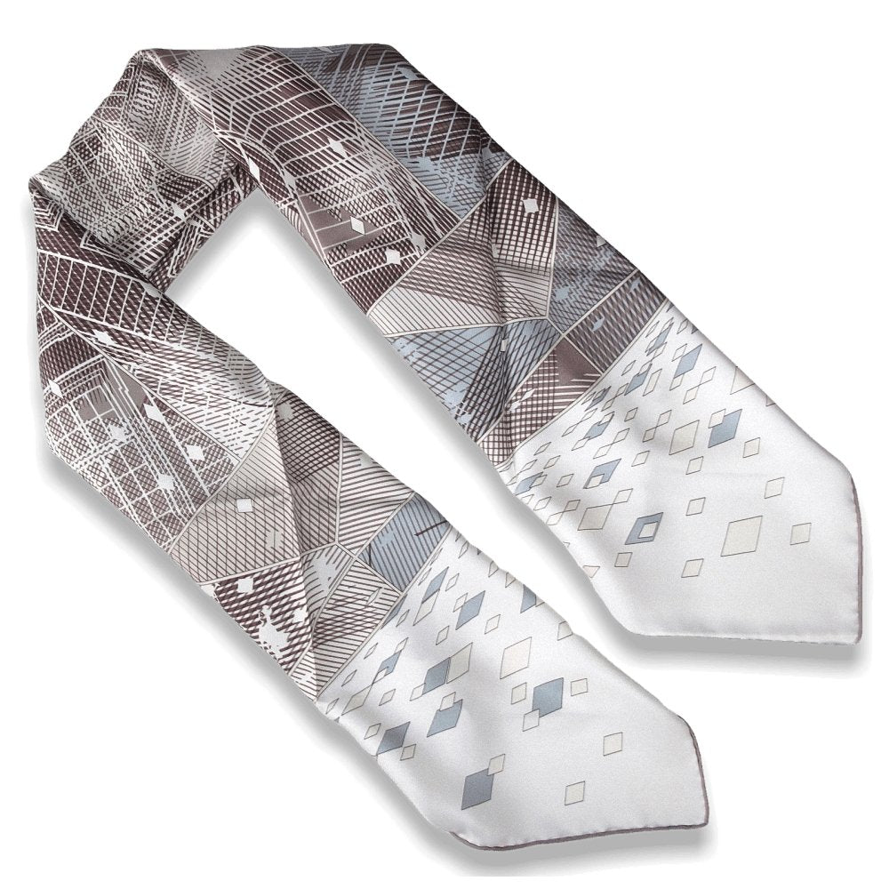 Hermes 2007 cw07 Blanc Marron Glace Faubourg by Night Twill 90