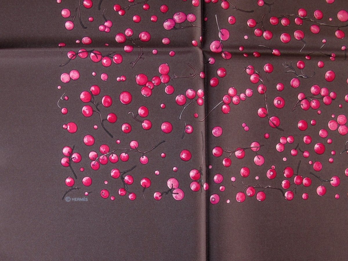 Hermes Red Berries by Leigh. P. Cooke Twill 90