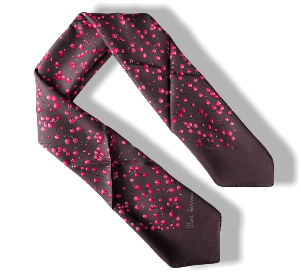 Hermes Red Berries by Leigh. P. Cooke Twill 90