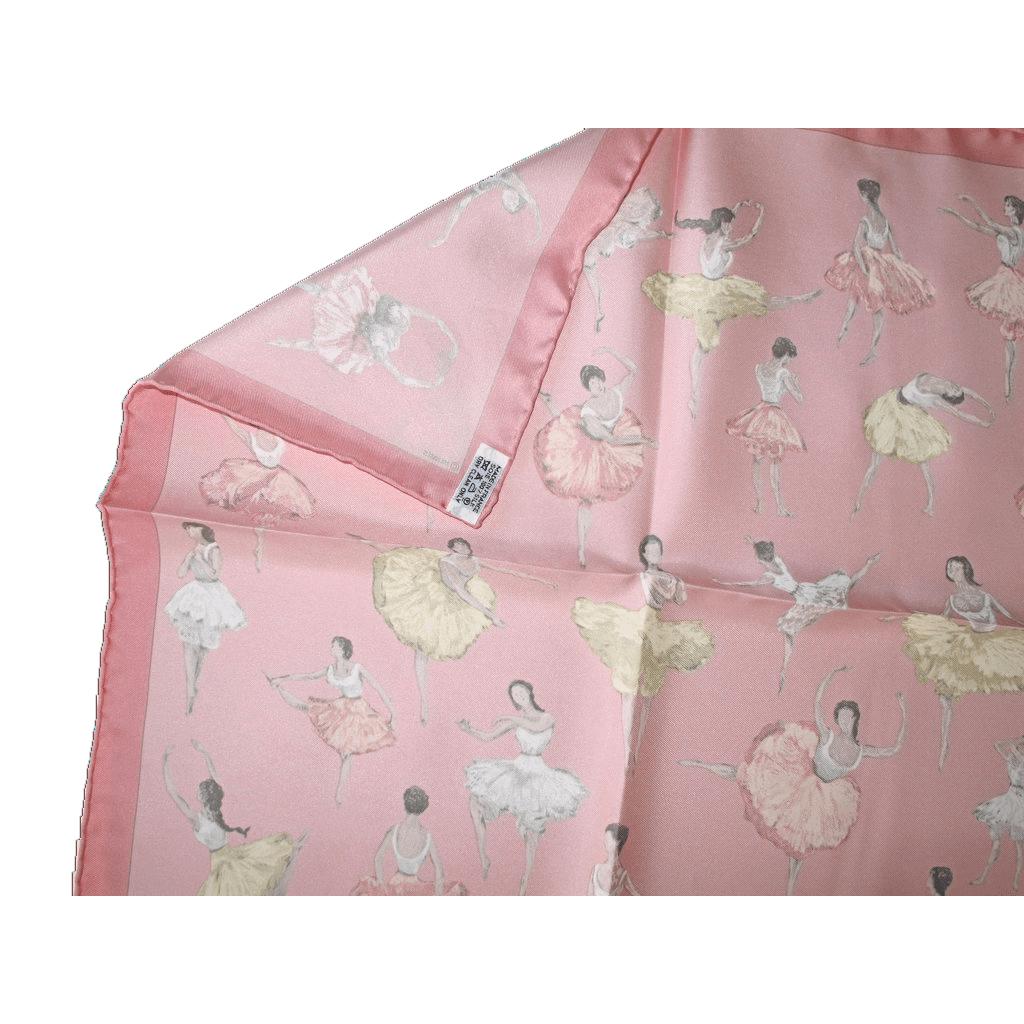 Hermes 2007 Pink La Danse Twill Gavroche 42cm
